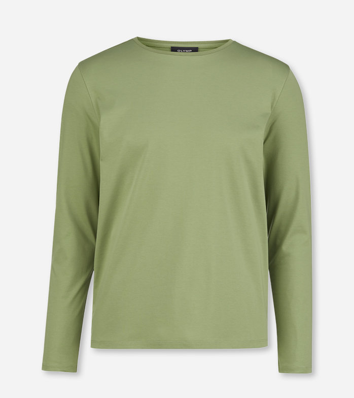 Oblymp SIGNATURE Wirk, Longsleeve, Hellgrün Bis zu 60% Rabatt