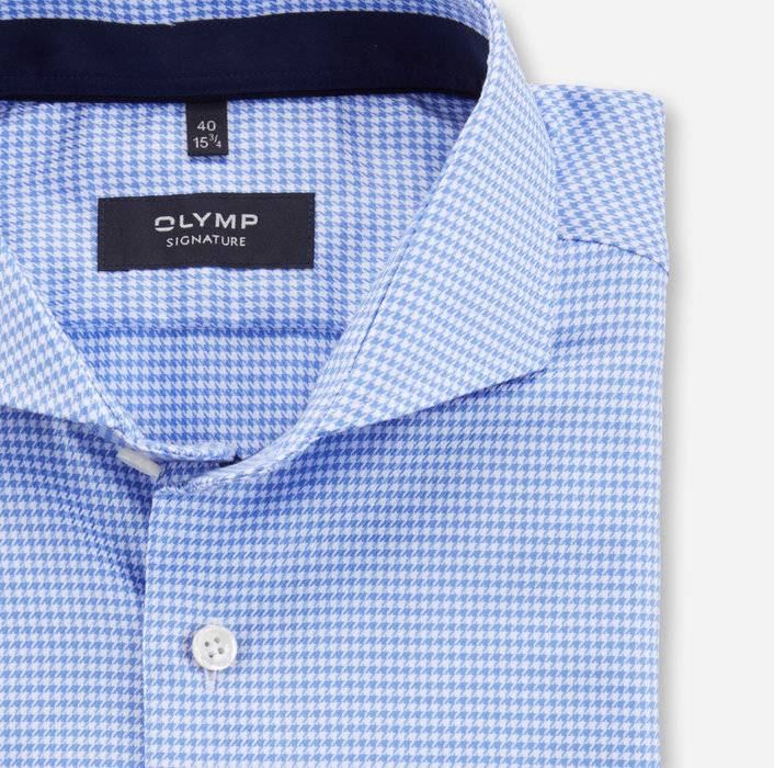 Oblymp SIGNATURE, Businesshemd, tailored fit, SIGNATURE Hai, Bleu Großer Ausverkauf