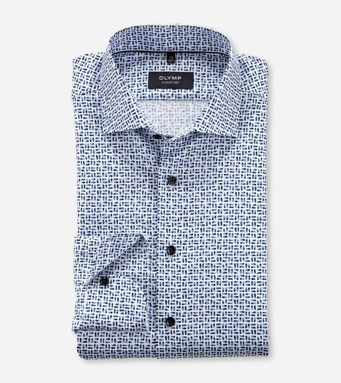 Oblymp SIGNATURE, Businesshemd, tailored fit, SIGNATURE Kent, Bleu Online Shopping
