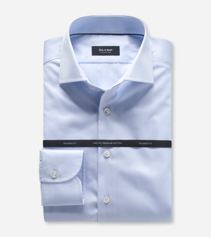 Oblymp SIGNATURE, Businesshemd, tailored fit, SIGNATURE Kent, Hellblau Cyber Monday
