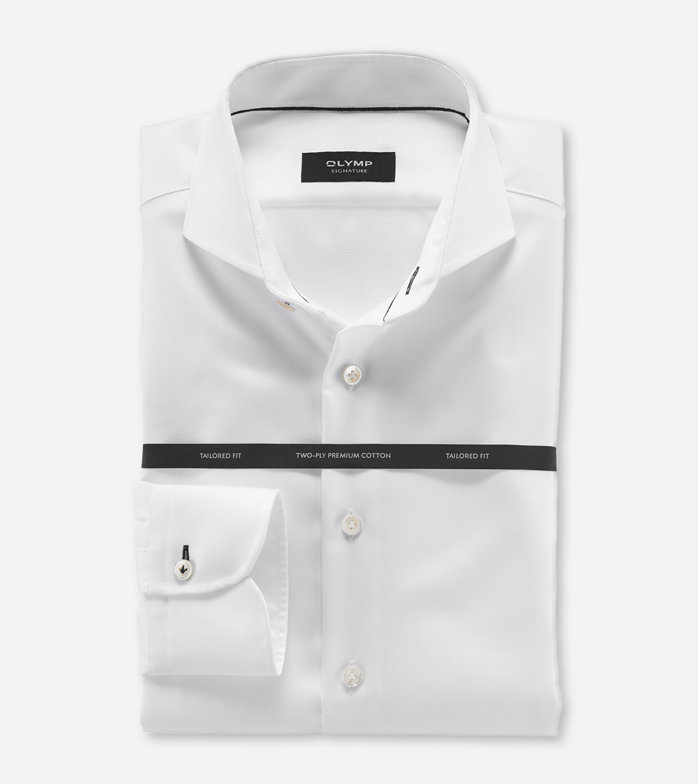 Oblymp SIGNATURE, Businesshemd, tailored fit, SIGNATURE Hai, Weiß Weihnachtsangebot