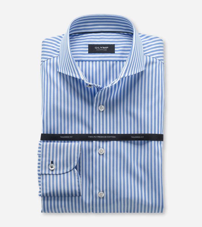 Oblymp SIGNATURE, Businesshemd, tailored fit, SIGNATURE Hai, Bleu Osterangebot