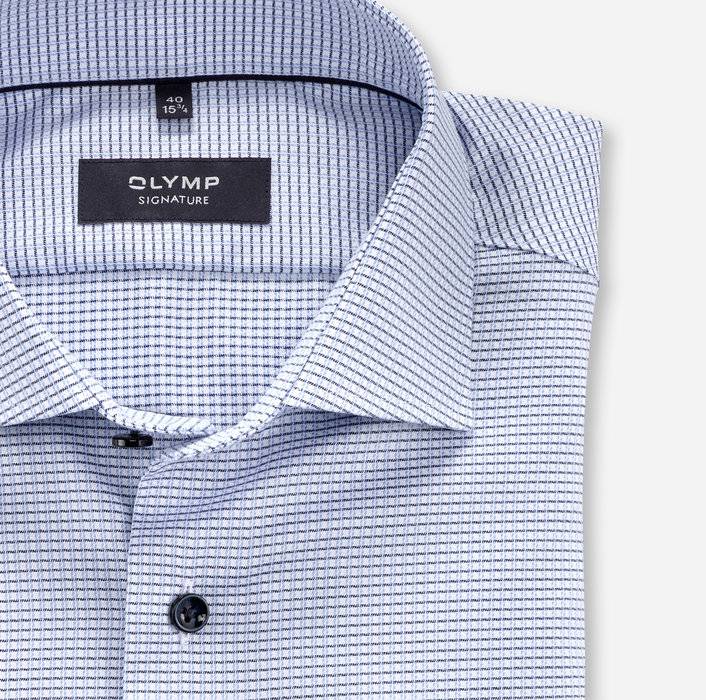 Oblymp SIGNATURE, Businesshemd, tailored fit, SIGNATURE Kent, Bleu Muttertagsangebot
