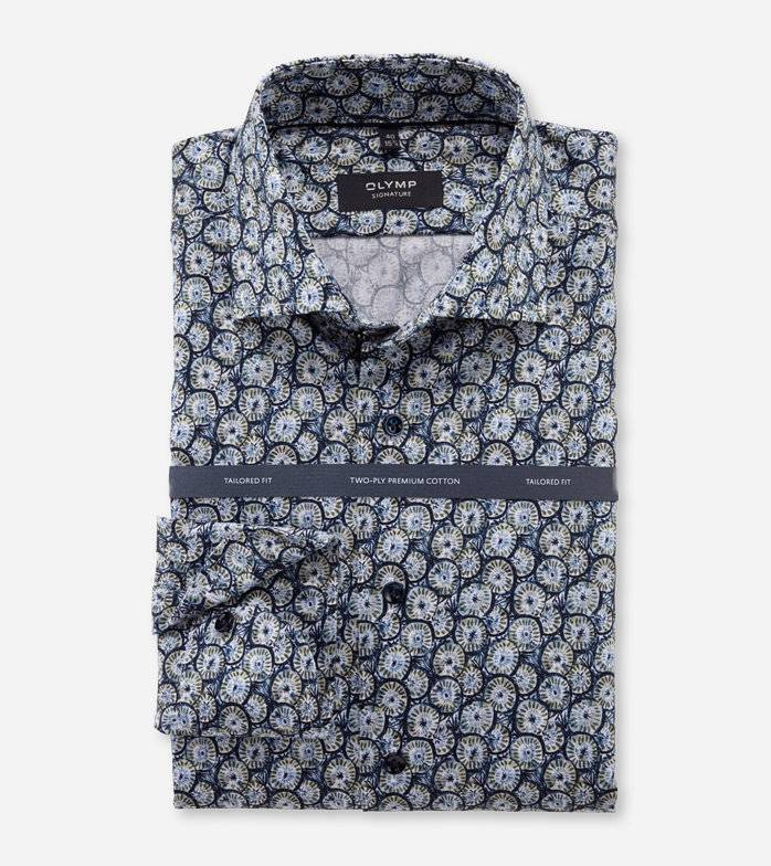 Oblymp SIGNATURE, Businesshemd, tailored fit, SIGNATURE Kent, Oliv Valentinstagsangebot