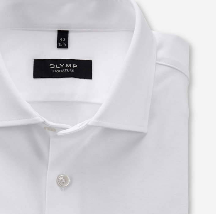 Oblymp SIGNATURE, Businesshemd, tailored fit, SIGNATURE Kent, Weiß Lagerräumung