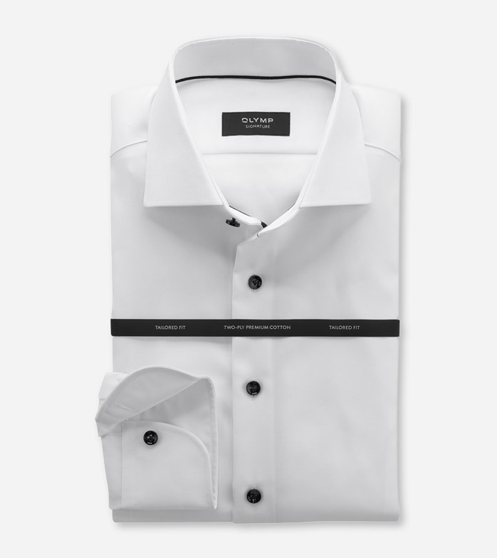Oblymp SIGNATURE, Businesshemd, tailored fit, SIGNATURE Kent, Weiß Heißer Verkauf