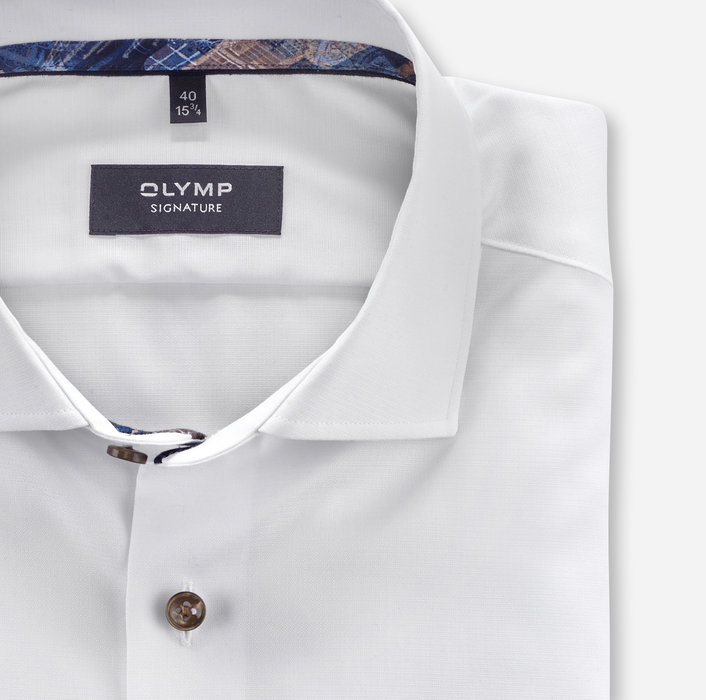 Oblymp SIGNATURE, Businesshemd, tailored fit, SIGNATURE Kent, Weiß Zeitlich begrenztes Angebot