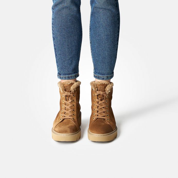 Paul Green Schnürbootie mit Wechselfußbett und Warmfutter 8107-024 Günstig kaufen