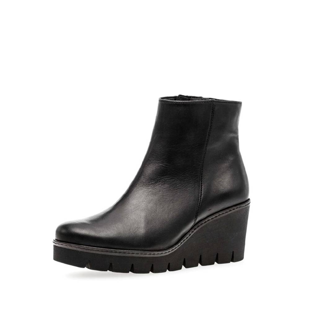 Pius Gabor Plateau Stiefelette schwarz Blitzangebot