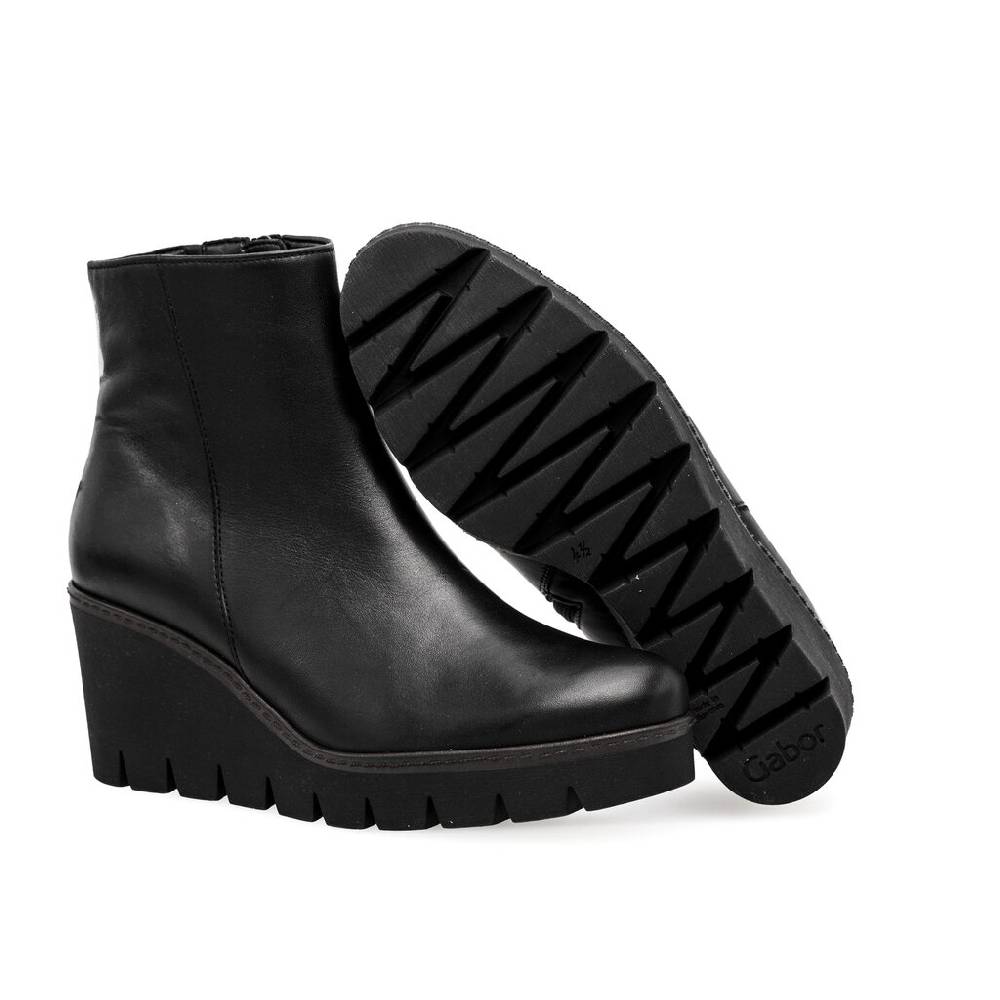 Pius Gabor Plateau Stiefelette schwarz Blitzangebot