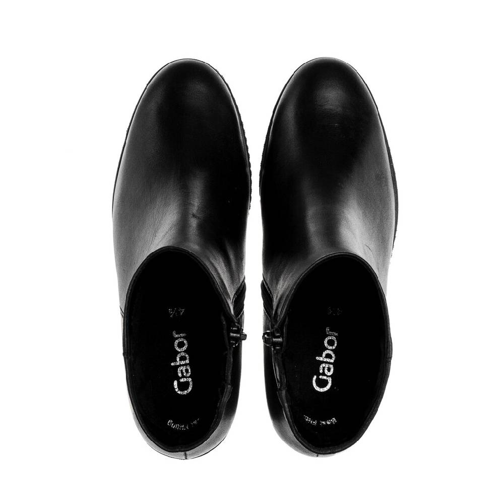 Pius Gabor Plateau Stiefelette schwarz Blitzangebot