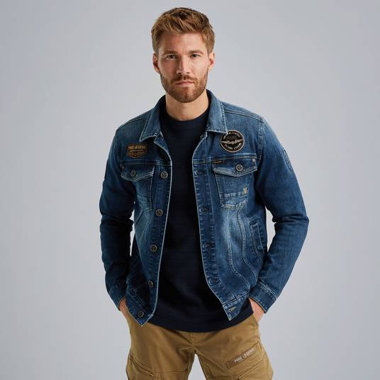 Pme Legend Jeansjacke mit Komfort-Stretch Verkauf
