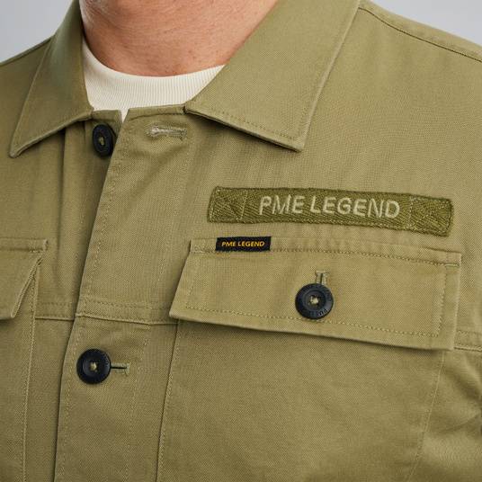 Pme Legend Hemdjacke mit Flight-Pocket Saisonschlussverkauf