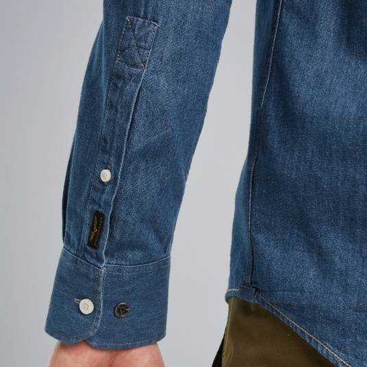 Pme Legend Hemd mit Indigo-Waschung Kostenlose Rückgabe