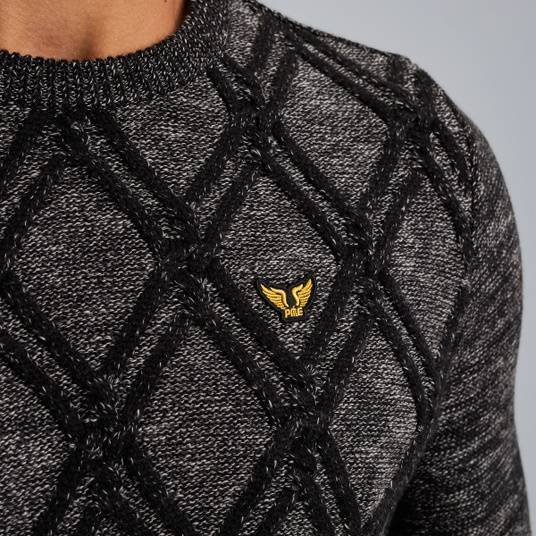 Pme Legend Pullover mit Kabelmuster Kostenloser Versand international