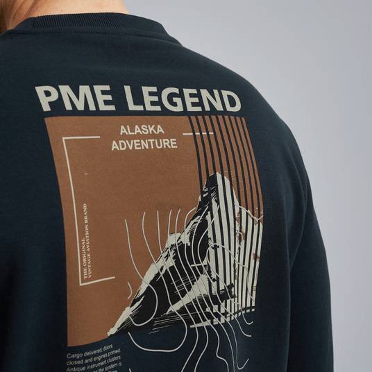 Pme Legend Sweatshirt mit Artwork Fabrikpreis