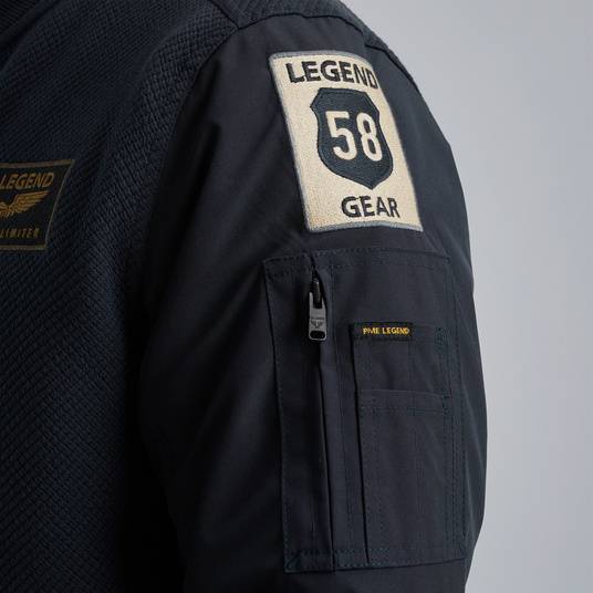 Pme Legend Sweatjacke mit Badges Begrenztes Angebot