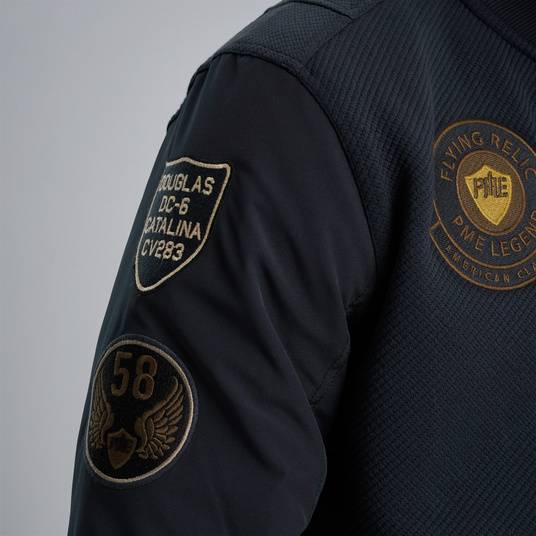 Pme Legend Sweatjacke mit Badges Begrenztes Angebot