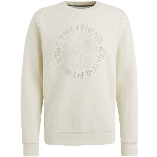 Pme Legend Sweatshirt mit Waffelstruktur Saisonschlussverkauf
