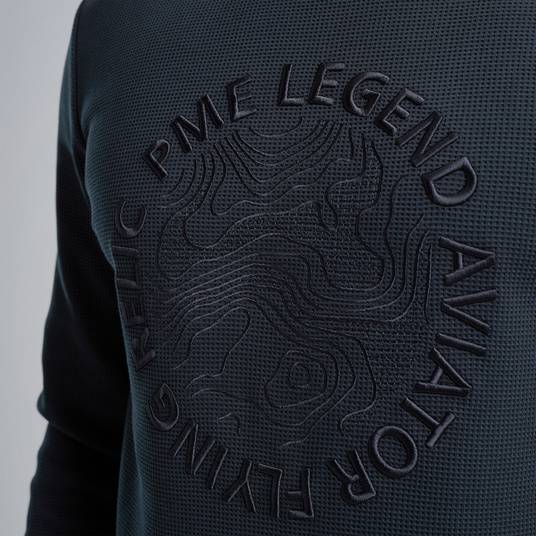 Pme Legend Sweatshirt mit Waffelstruktur Weihnachtsangebot