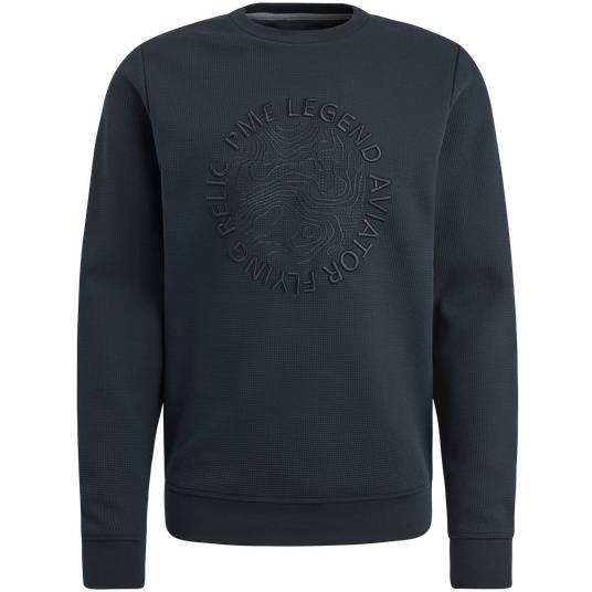 Pme Legend Sweatshirt mit Waffelstruktur Weihnachtsangebot