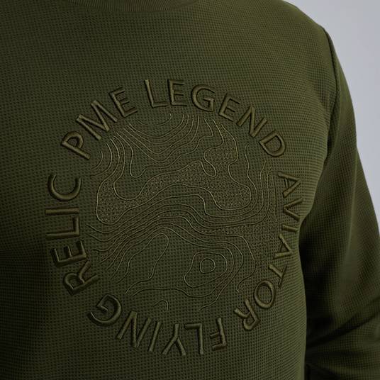 Pme Legend Sweatshirt mit Waffelstruktur Muttertagsangebot
