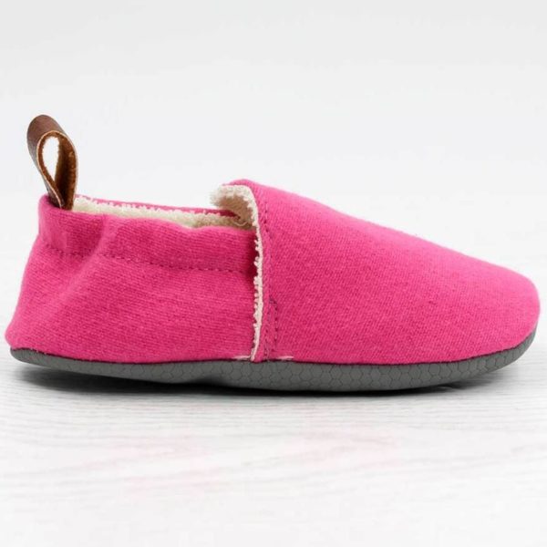 Pololo Barfuß Hausschuh Baumwolle (bio) Uni Pink Online