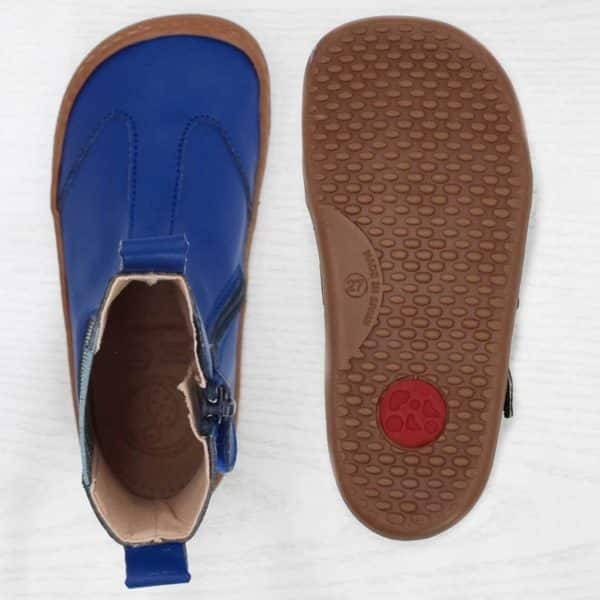 Pololo Barfußschuh Chelsea aus Kaktusleder Blau (vegan) Versandkostenfrei