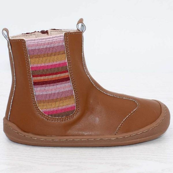Pololo Barfußschuh Chelsea aus Kaktusleder Braun (vegan) Großer Ausverkauf