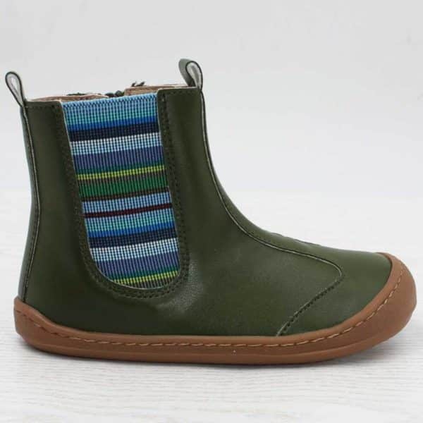 Pololo Barfußschuh Chelsea aus Kaktusleder Grün (vegan) Flash Sale