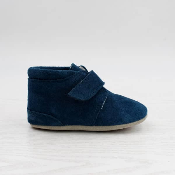 Pololo Für die ersten Schritte – “Porto” der Barfuß Kleinkindschuh blau als Kletter Exklusivangebot