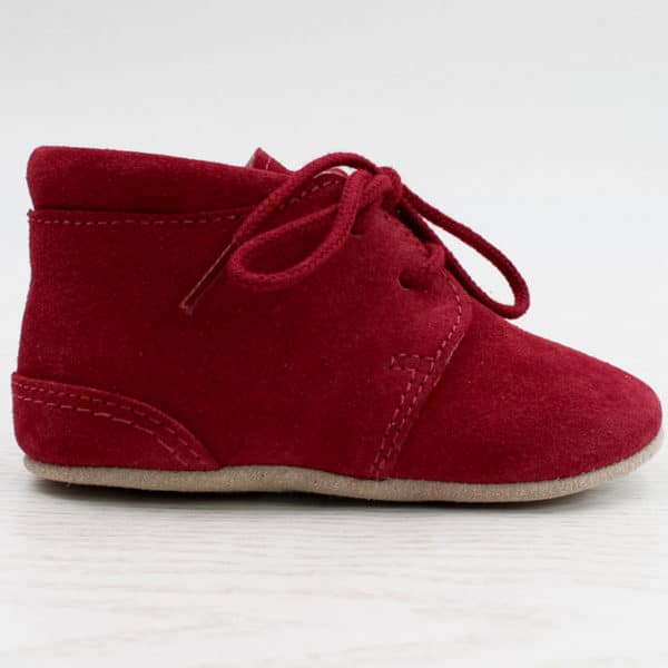 Pololo Für die ersten Schritte – “Porto” der Barfuß Kleinkindschuh rot Preisnachlass