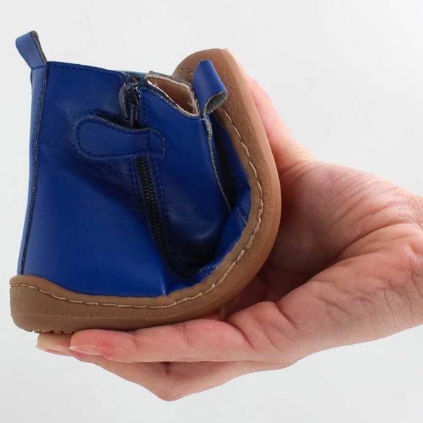 Pololo Barfußschuh Chelsea Leder Blau Weihnachtsangebot
