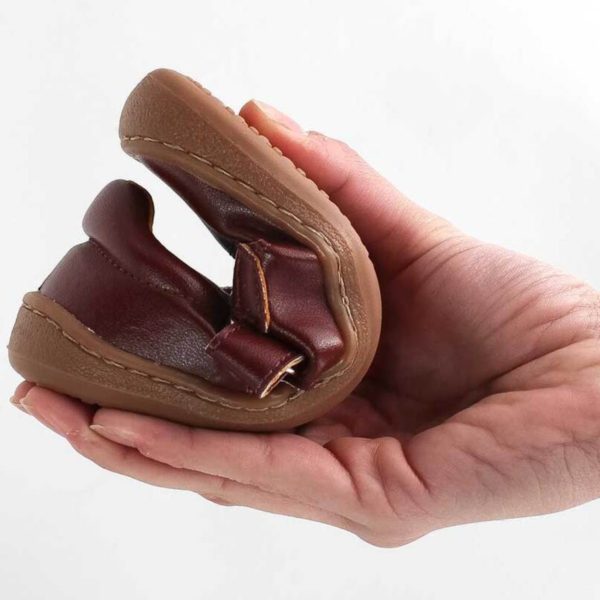 Pololo Barfußschuh Chelsea Leder Braun Osterangebot