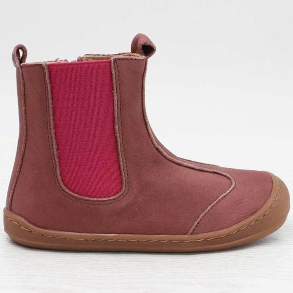 Pololo Barfußschuh Chelsea Leder Lila Muttertagsangebot