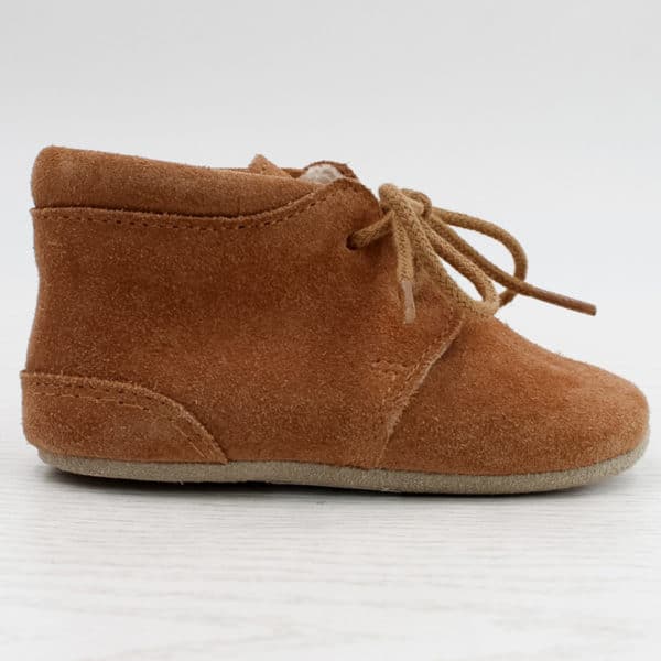 Pololo Für die ersten Schritte – “Porto” der Barfuß Kleinkindschuh Wollgefüttert braun Valentinstagsangebot