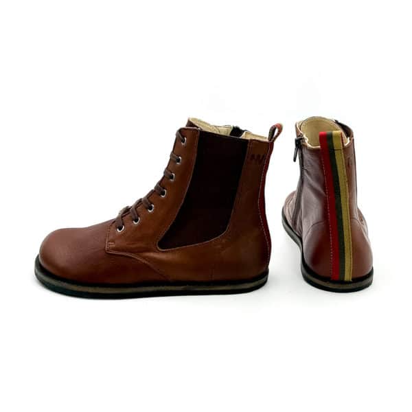 Pololo Barfußschuh Damenstiefellette „MN Aspen“ von Martin Natur – Braun Clearance-Verkauf