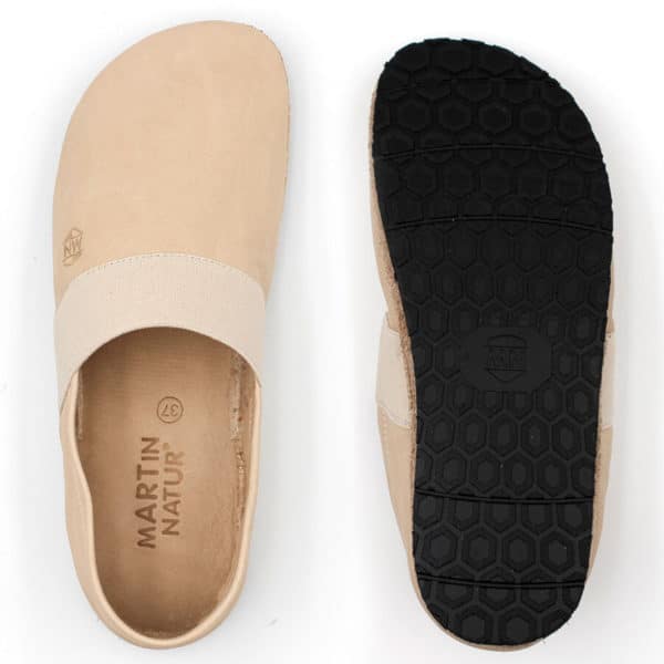 Pololo Barfußschuh für große Kinder und Erwachsene “MN-Apache” beige Fabrikladen