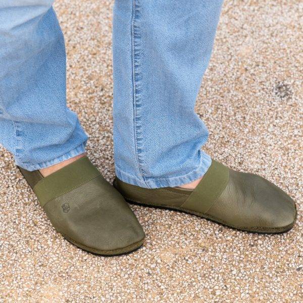 Pololo Barfußschuh für große Kinder und Erwachsene “MN-Apache” grün Speichern exportieren