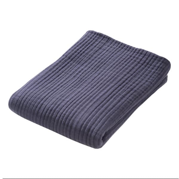 Pololo People Wear Organic Baumwoll-Mulldecke, 4-lagig , blau Saisonschlussverkauf