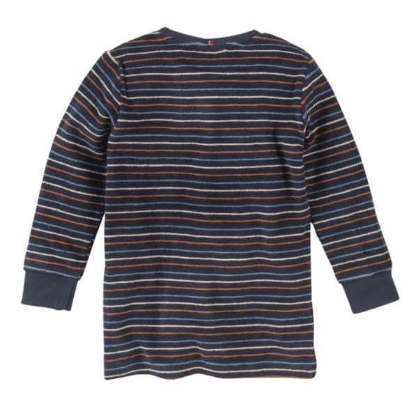 Pololo People Wear Organic Frottée- Pyjama, bunt geringelt, aus 100% Baumwolle (Bio) Lagerräumung