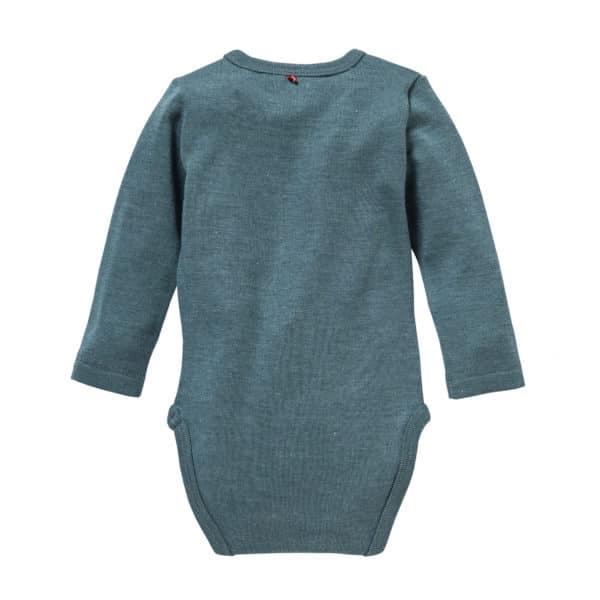 Pololo People Wear Organic Langarm-Body Wolle-Seide, smaragd-grün Neueste Mode
