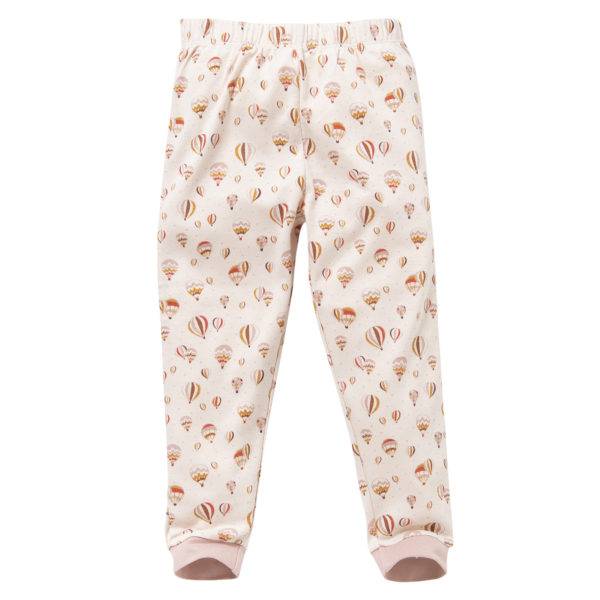 Pololo People Wear Organic Langarm-Pyjama “Heißluftballon”, rosa, Baumwolle (Bio) Blitzangebot