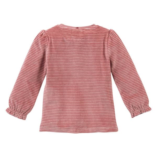 Pololo People Wear Organic Nicki-Pyjama, rosa geringelt, aus 100% Baumwolle (Bio) Große Rabatte