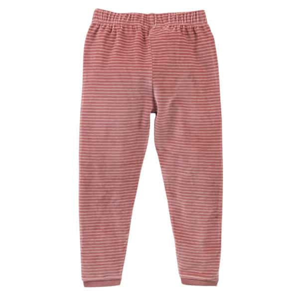 Pololo People Wear Organic Nicki-Pyjama, rosa geringelt, aus 100% Baumwolle (Bio) Große Rabatte
