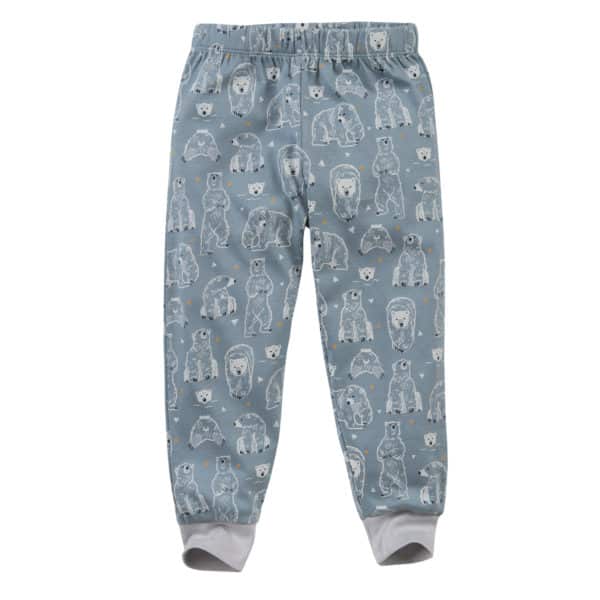 Pololo People Wear Organic Pyjama, petrol bedruckt mit Motiv “Eisbär”, aus 100% Baumwolle (Bio) Bestseller