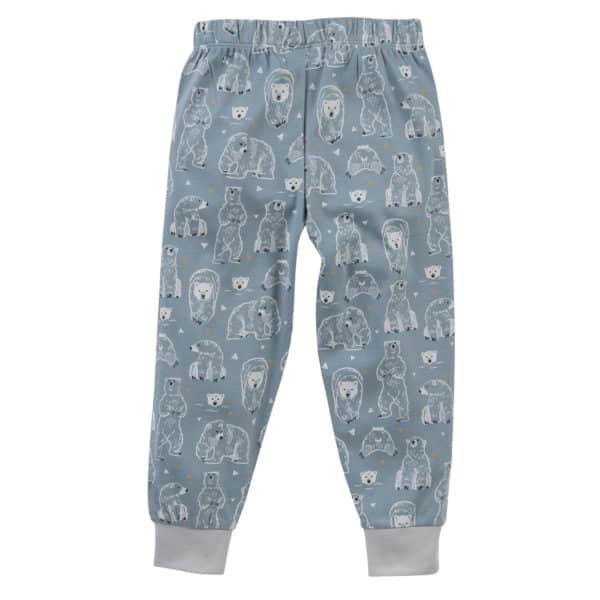 Pololo People Wear Organic Pyjama, petrol bedruckt mit Motiv “Eisbär”, aus 100% Baumwolle (Bio) Bestseller