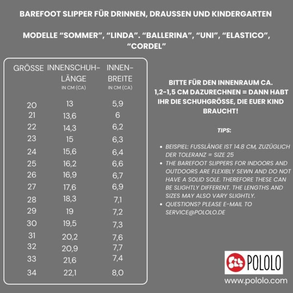 Pololo Barfuß Hausschuh Leder Uni Hellbraun Tiefpreis