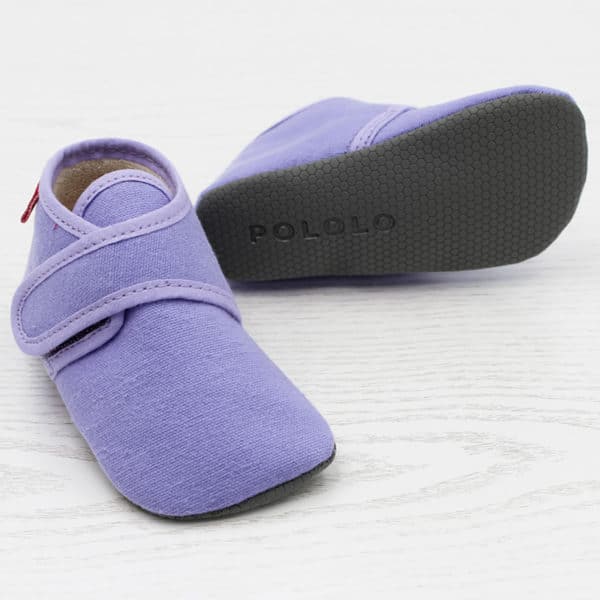 Pololo Barfuß Hausschuh mit Klettverschluss – lila Discount Store für neue Produkte