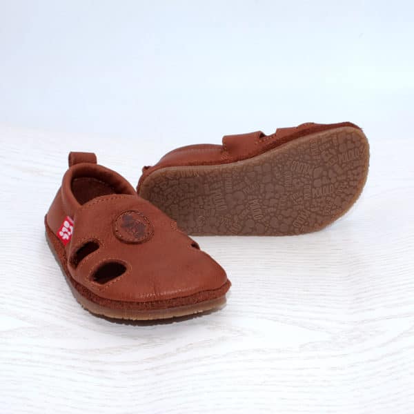 Pololo Barfuß Sandale “Sommer” Braun Fabrikladen